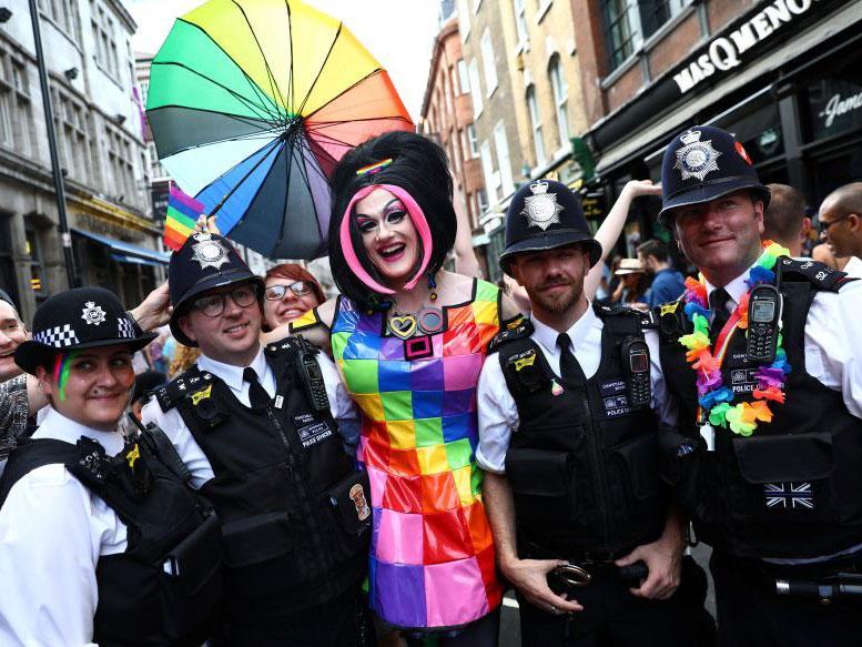 The emergency services had pride of place in this year's festivities