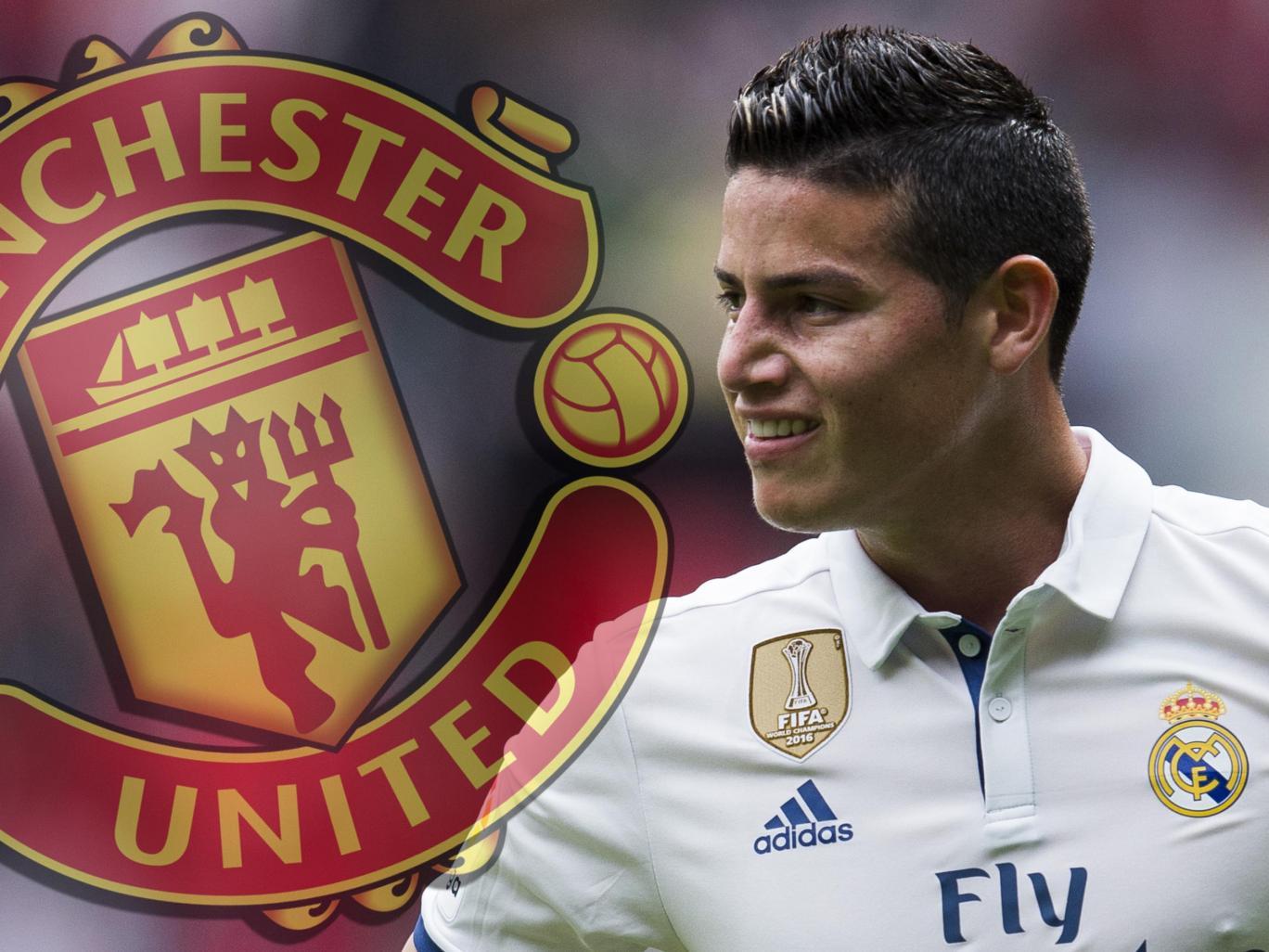 Manchester United were in talks to sign James Rodriguez from Real Madrid