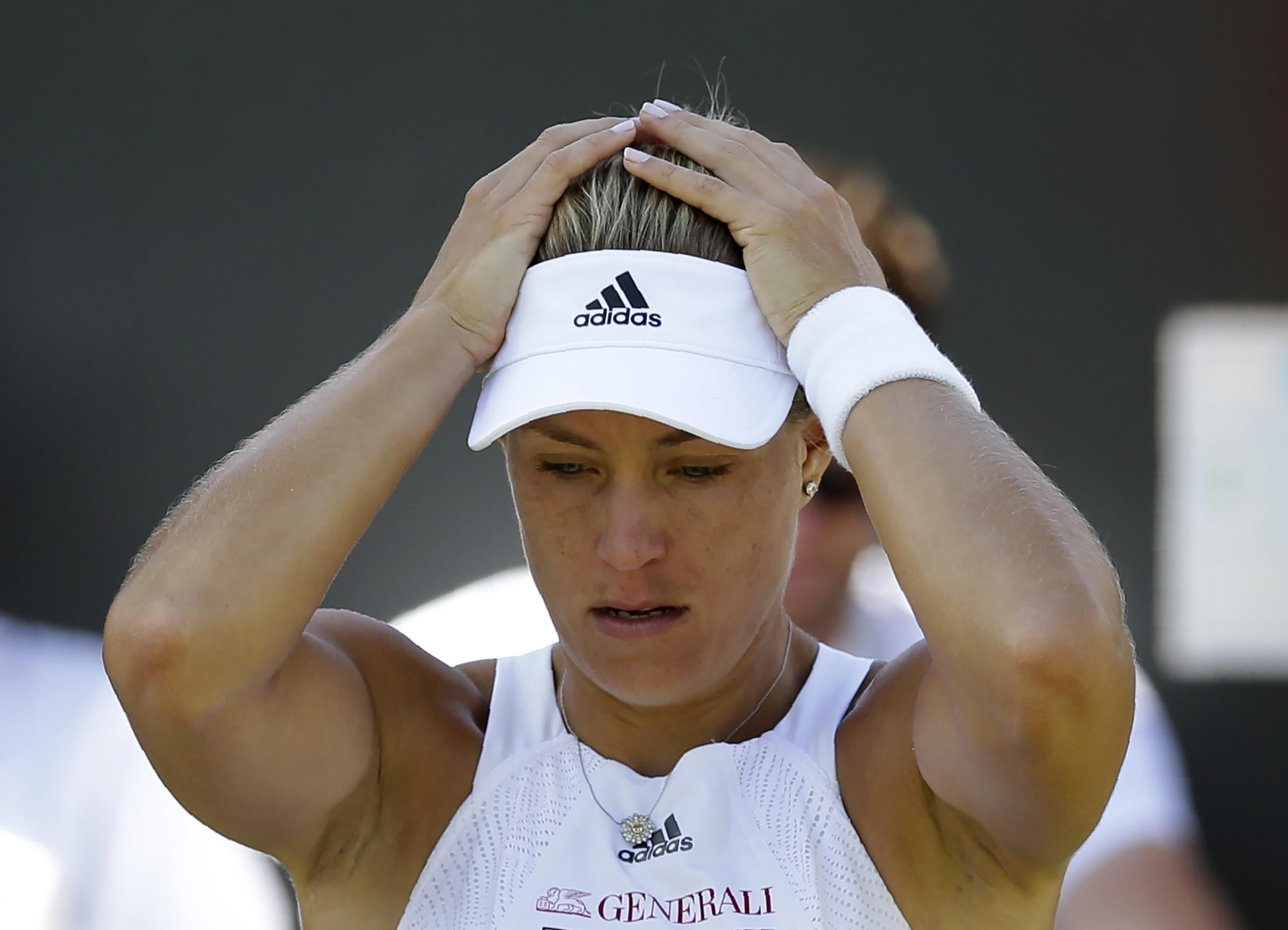 World No 1 Kerber played away from the spotlight's glare
