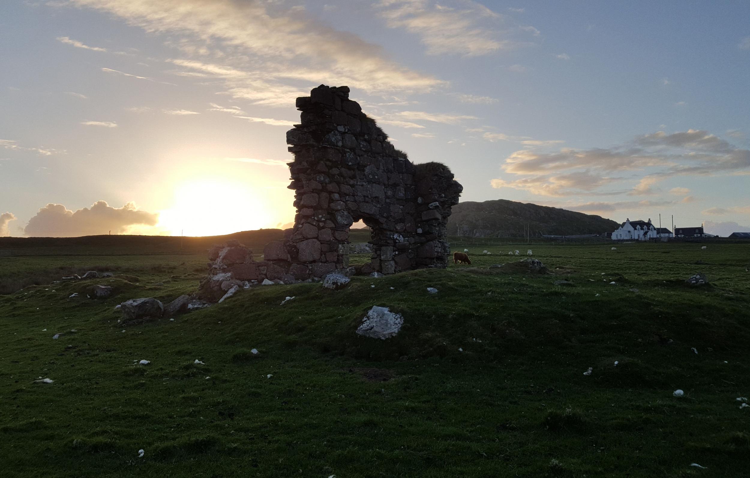 The 'Bishop's House' ruin on Iona