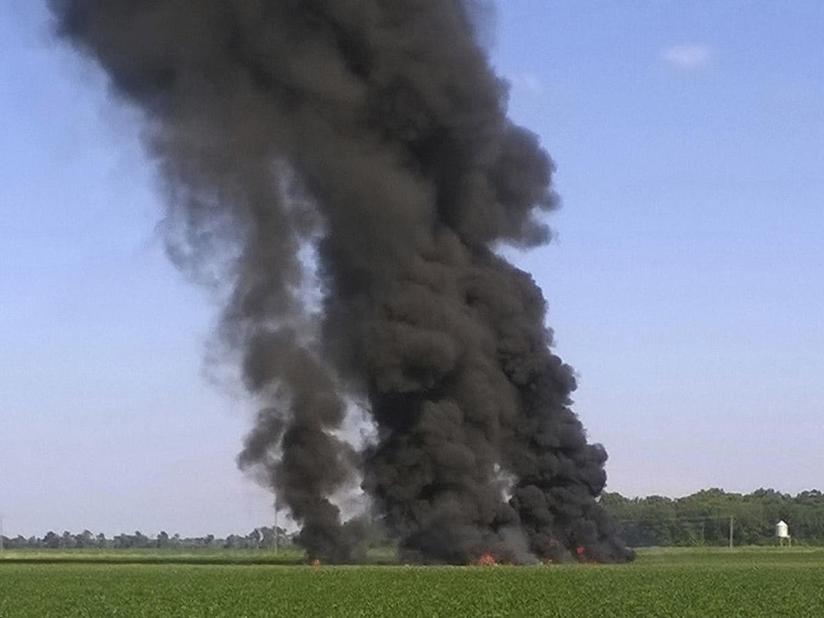 Military plane crash in Mississippi leaves 16 dead The Independent