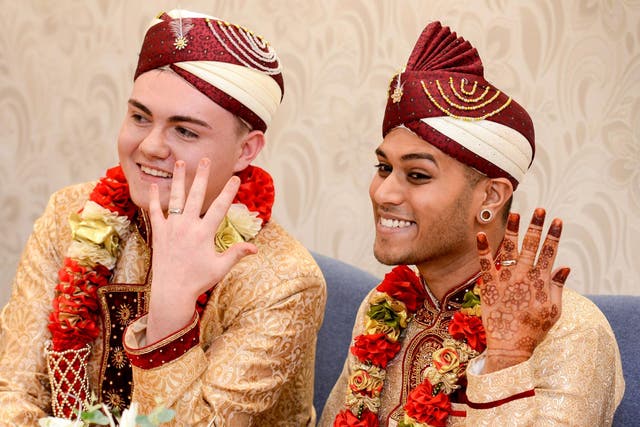 Jahed Choudhury and Sean Rogan married in Walsall this week, while Dennis and his husband married in 2016