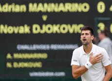 Djokovic battles with his opponent, his fitness and the court in win