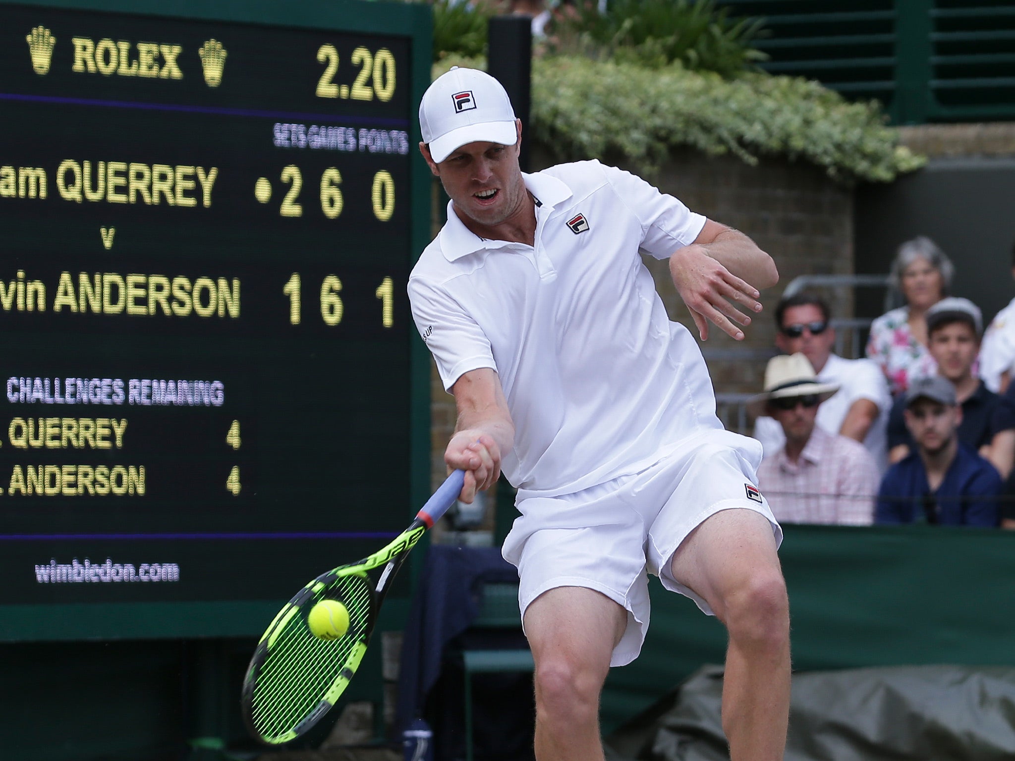 Querrey's big game matches his imposing frame