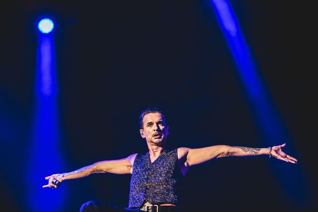 Dave Gahan of Depeche Mode performs at NOS Alive festival