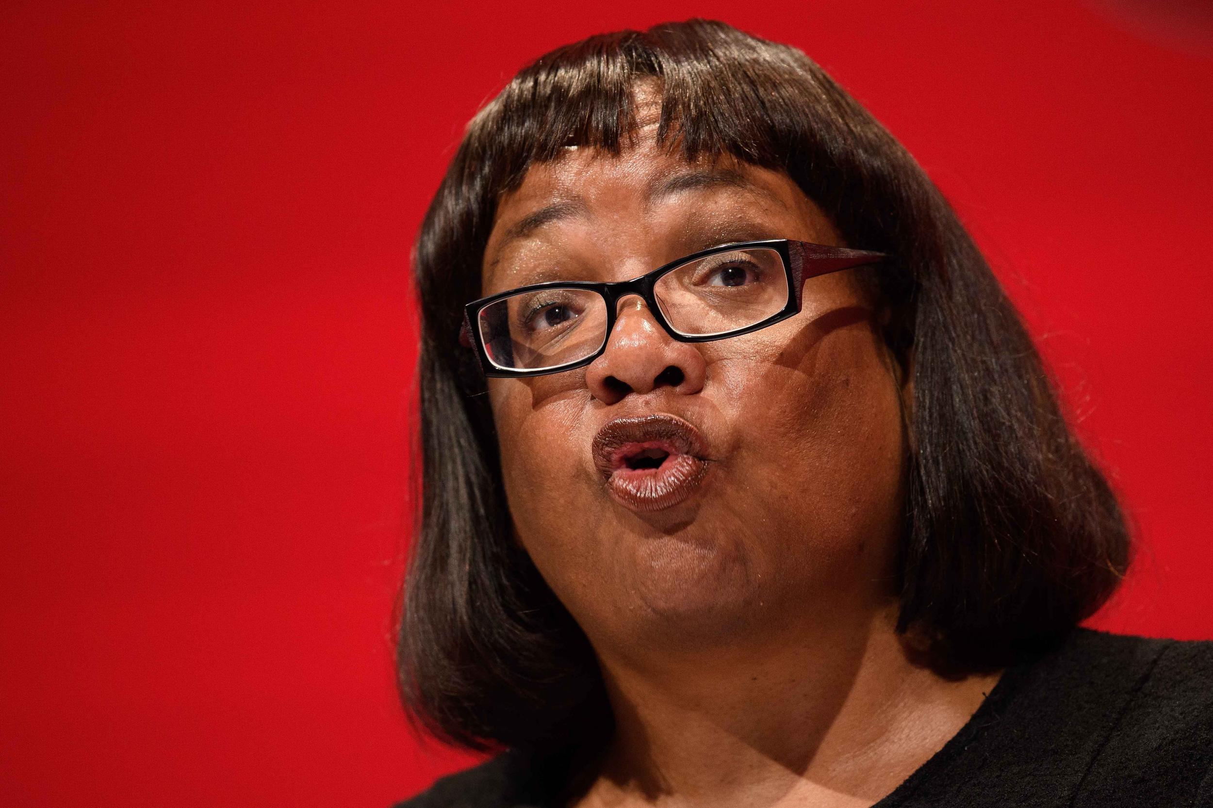 Diane Abbott told a summit police were being driven into a crisis by years of austerity