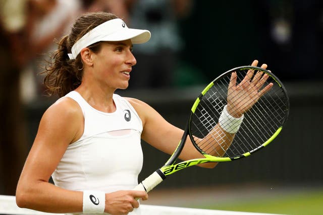 Johanna Konta was 'very excited and very humbled' by the support she received