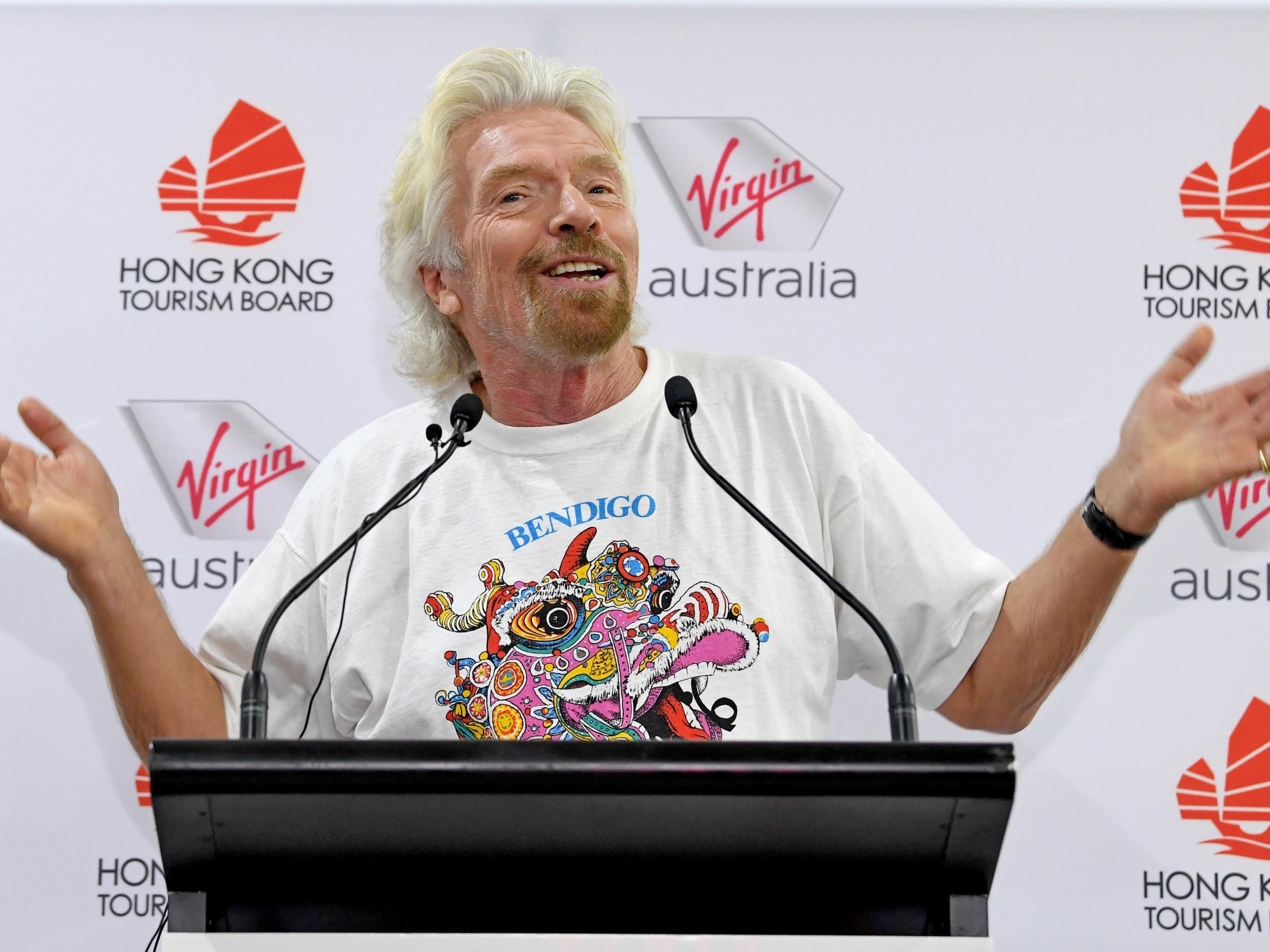 Richard Branson claims his success has nothing to do with luck