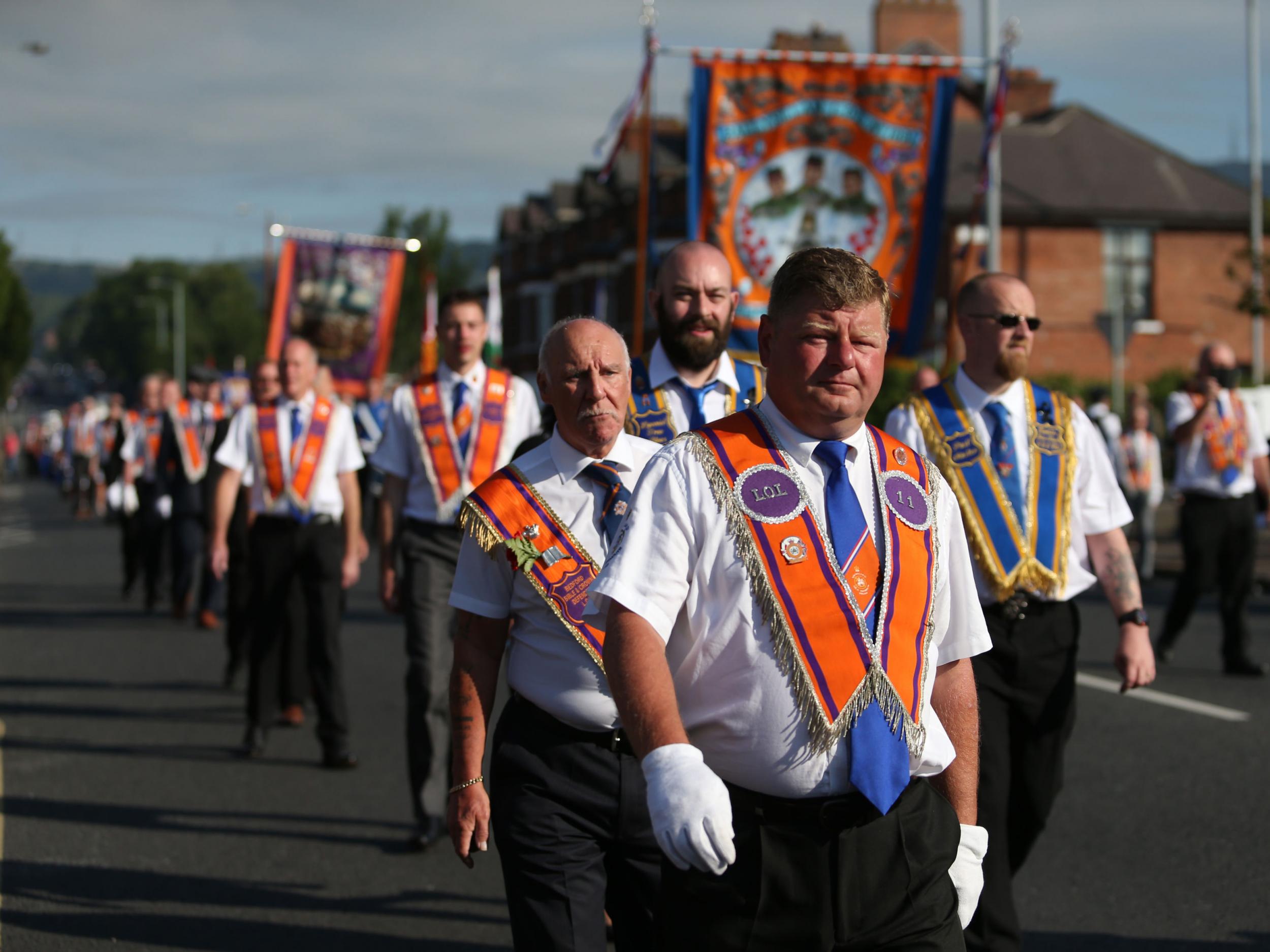 The Orange Order's marches across Northern Ireland were often flashpoints of tension during the Troubles