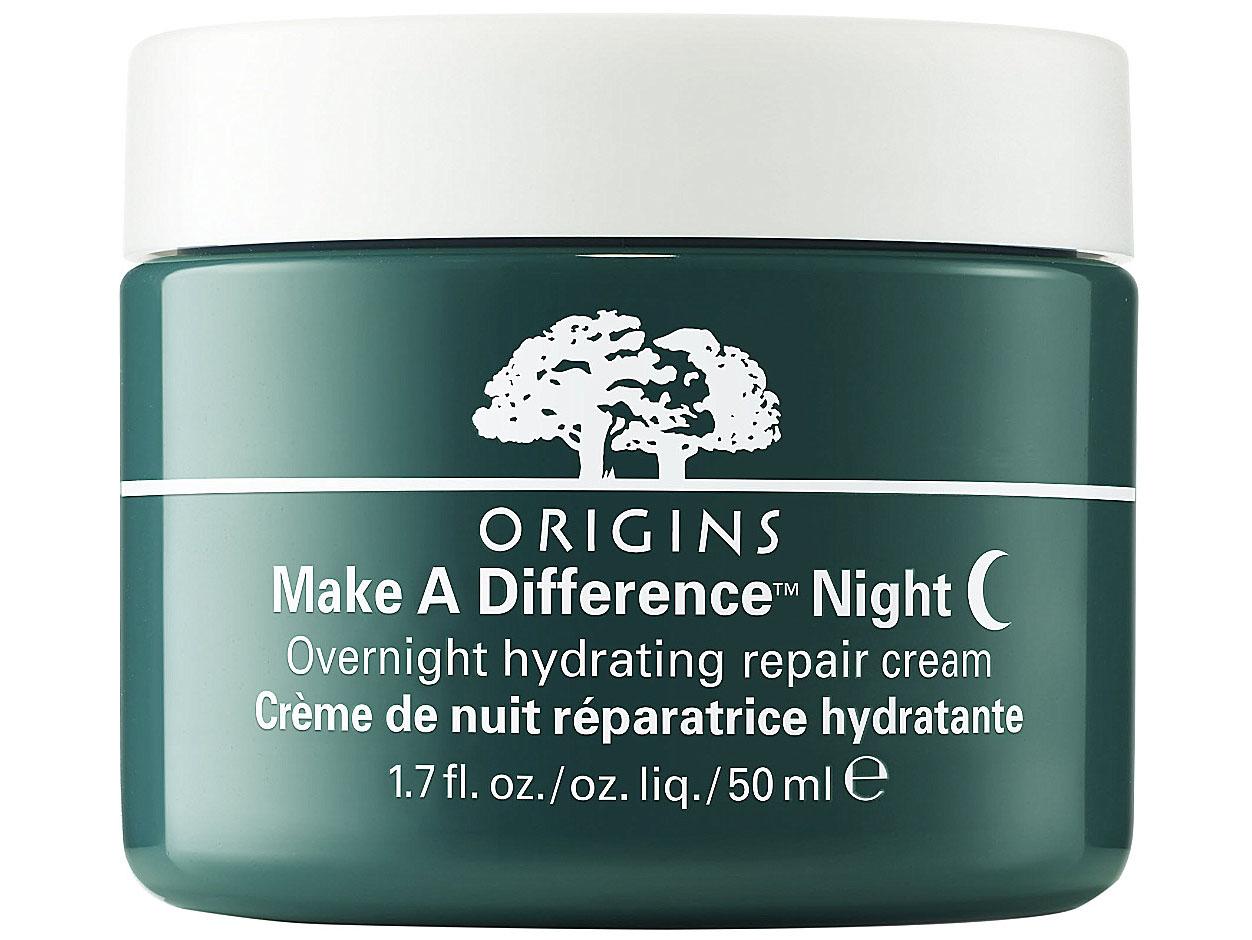 Origins, Make a Difference Overnight Hydrating Repair Cream, £36.50, selfridges.com