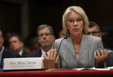 Betsy DeVos 'to meet with men's rights groups and accused rapists' 
