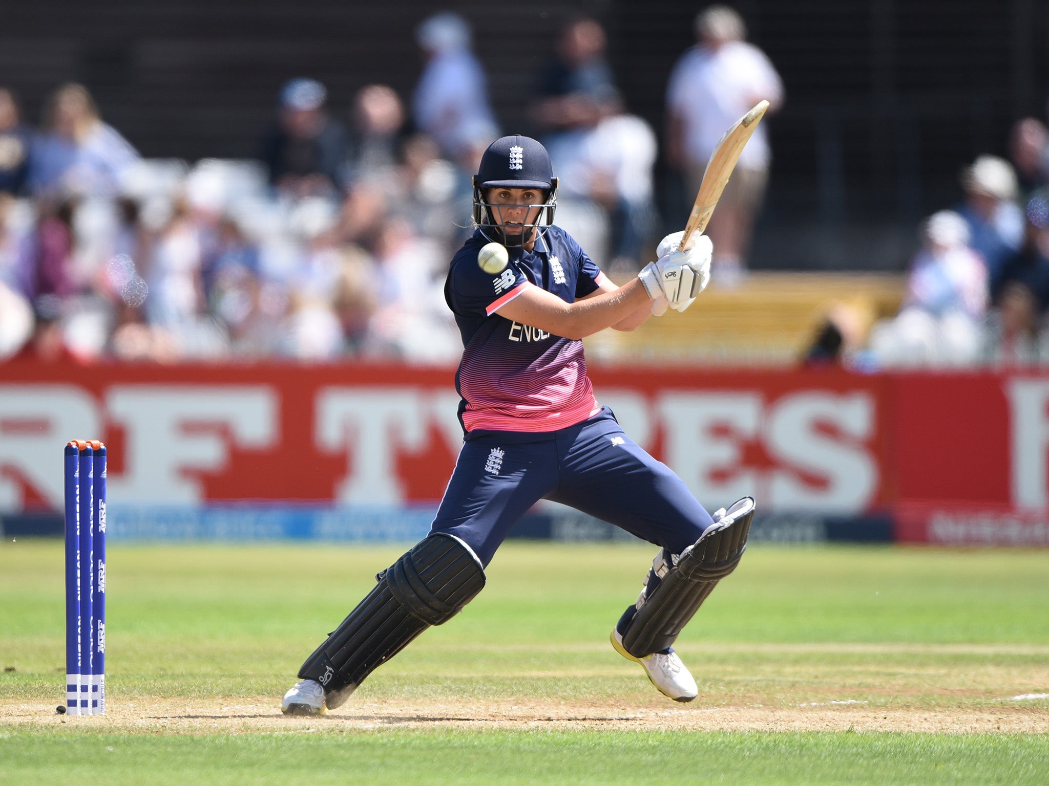 Sciver hit 129 off only 111 balls for England