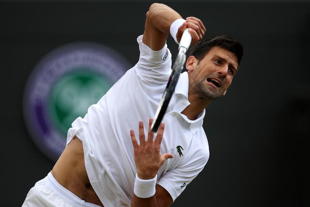 Second seed Novak Djokovic retired from his quarter-final due to injury
