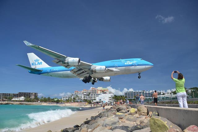 The airport is notorious for its runway which ends at a beach