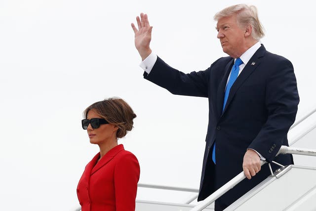 Donald Trump and his wife Melania will visit five Asian countries