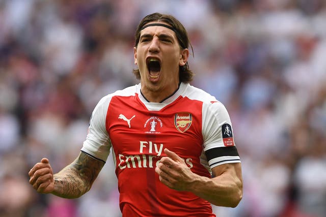 Hector Bellerin has blossomed into one of European football's most exciting young full-backs