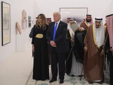 Saudi gave Trump 83 gifts including swords and artwork of himself