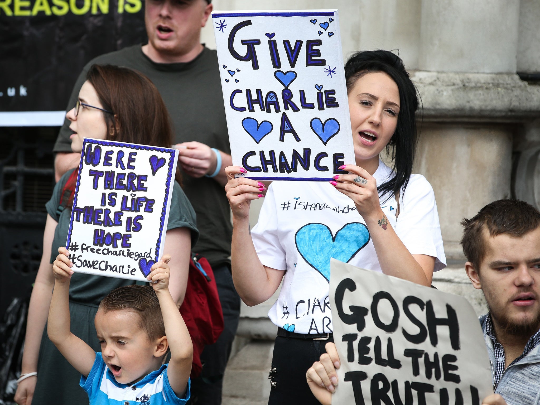 &#13;
Charlie’s soldiers ranged from grandfathers to young mums with young children (AFP/Getty)&#13;