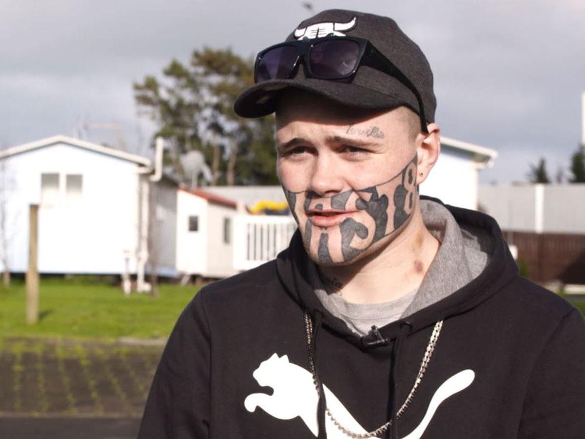Man with 'DEVAST8' face tattoo who said he can't find work has turned down multiple job offers