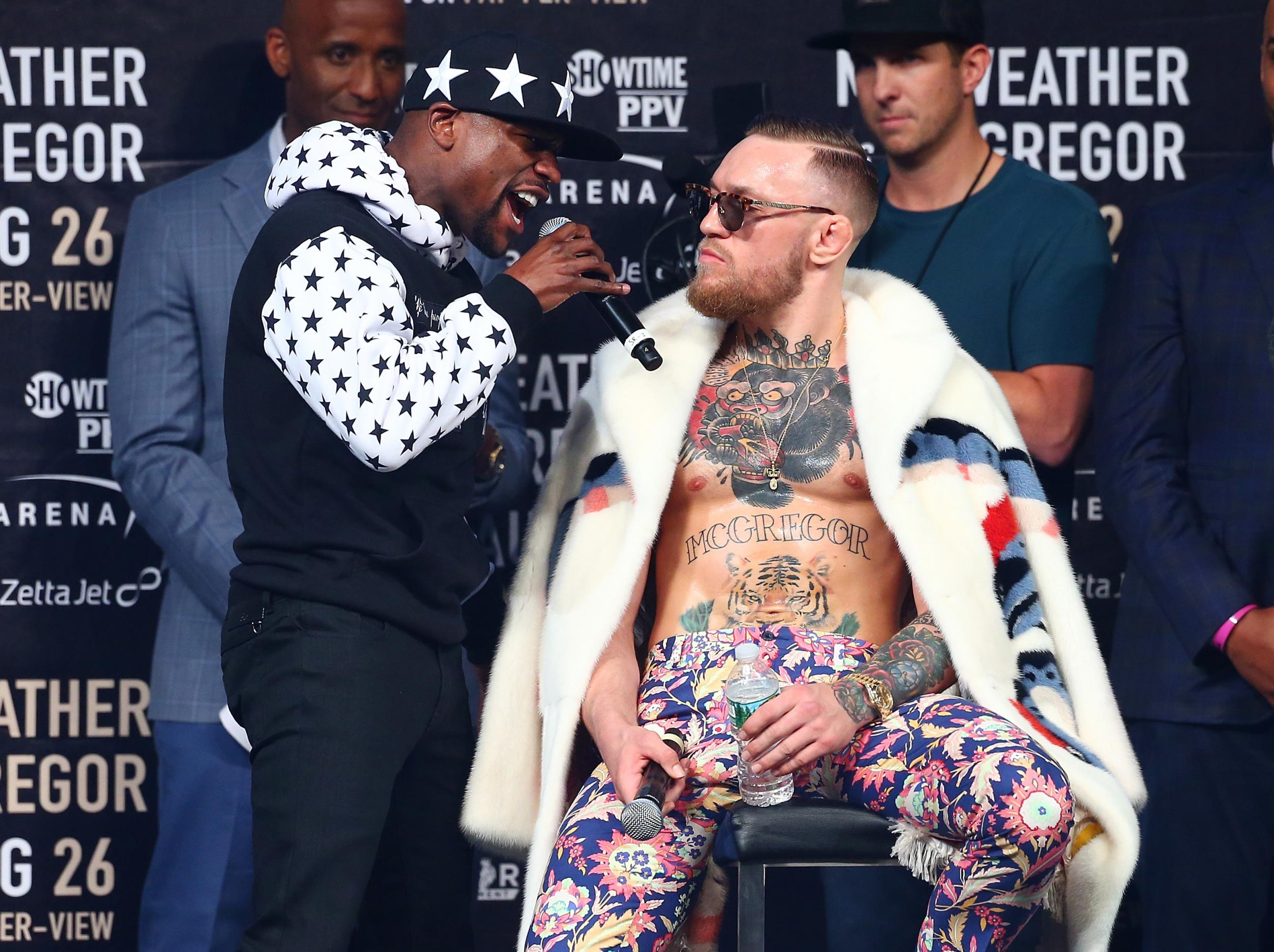 Mayweather got the better of his rival at the third press conference