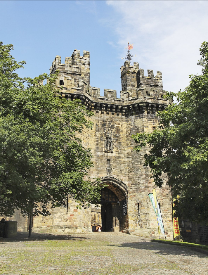 Entrance to Lancaster Castle, Lancashire