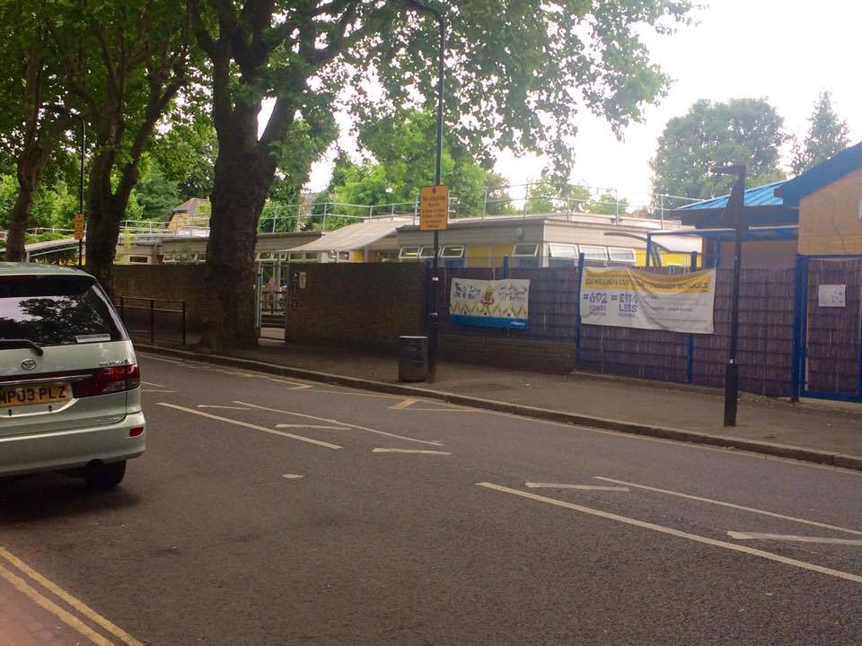 Primary school on Cazenove Road in Stoke Newington