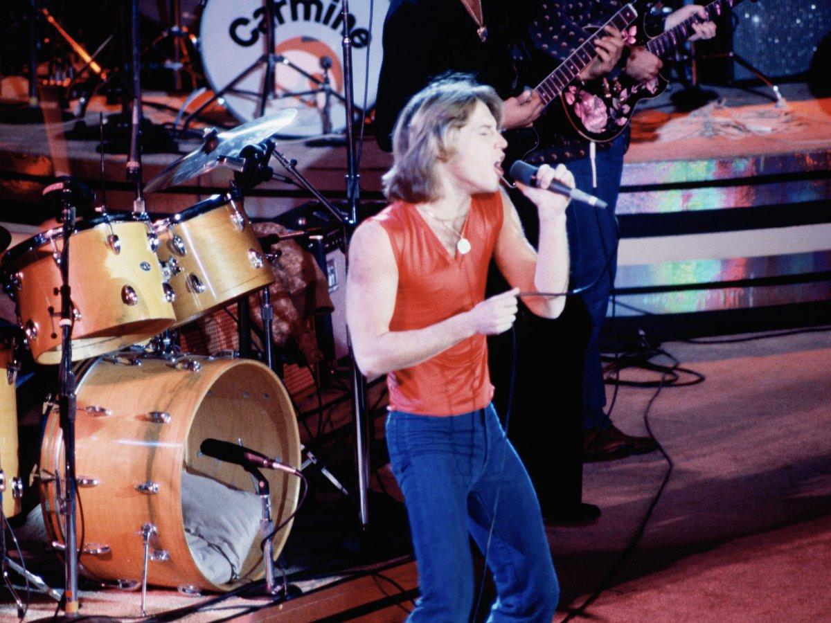 Andy Gibb performing at United Nations General Assembly on January 9, 1979.