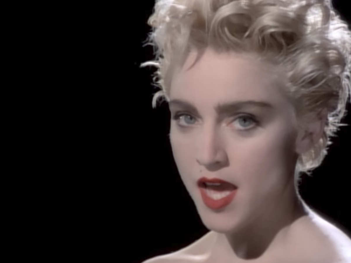 madonnaland on Tumblr: Did you know that  Madonna's breast pop out on  Papa Don't Preach? Yes, as you can see on the image above taken from