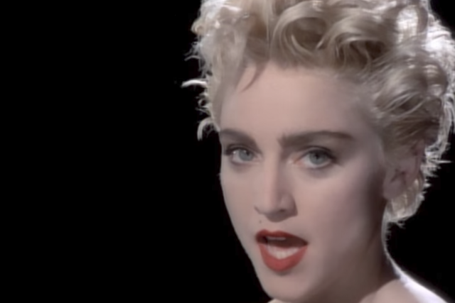 <p>Platinum blonde: Madonna in the 1986 video for ‘Papa Don't Preach’ </p>