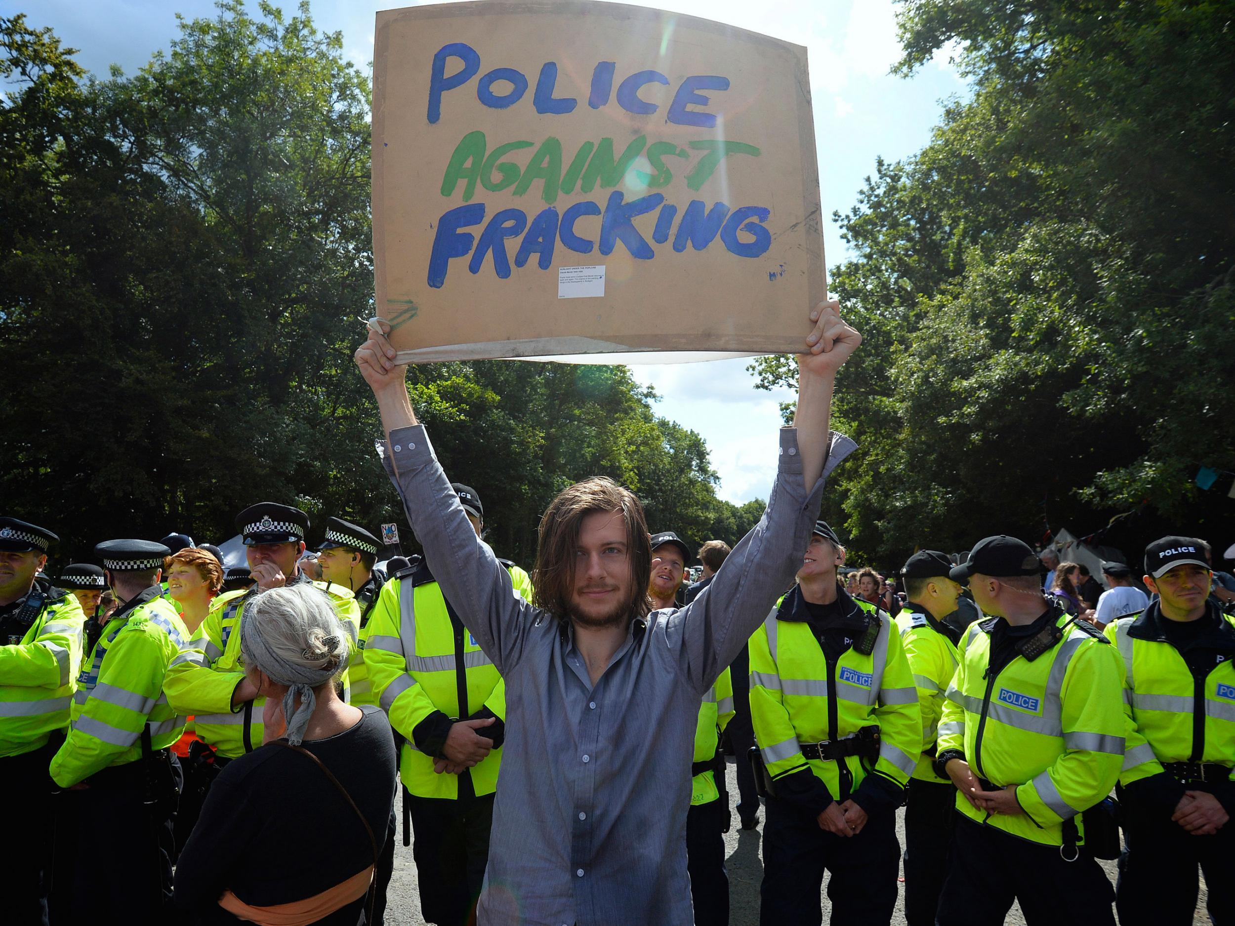 Anti-fracking protesters could be putting off banks from giving loans to fracking companies