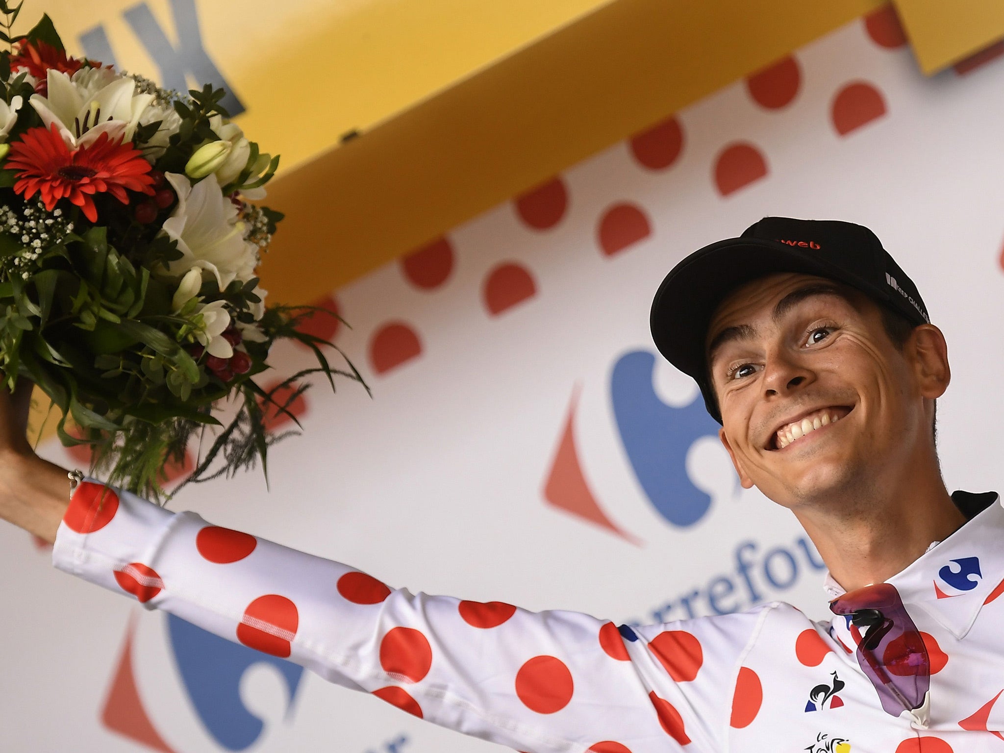 Frenchman Barguil won stage 13 on Bastille Day