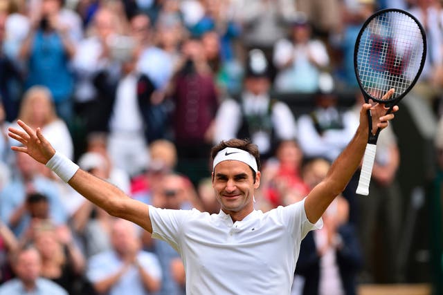 Roger Federer is bidding to win a record eighth title at the All England Club