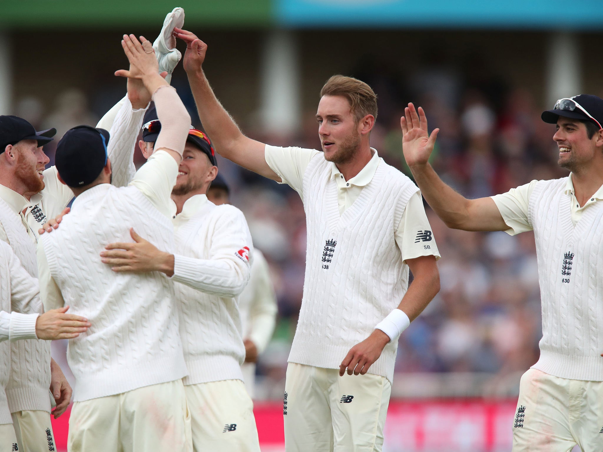 Stuart Broad's late intervention looked to have turned this first day around for England