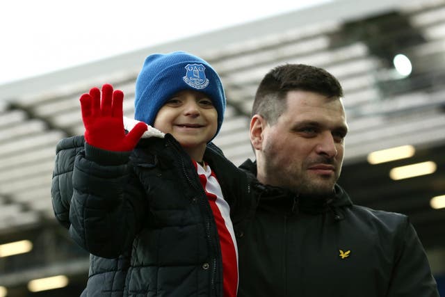 Last season Bradley was a mascot for Sunderland, Everton and England
