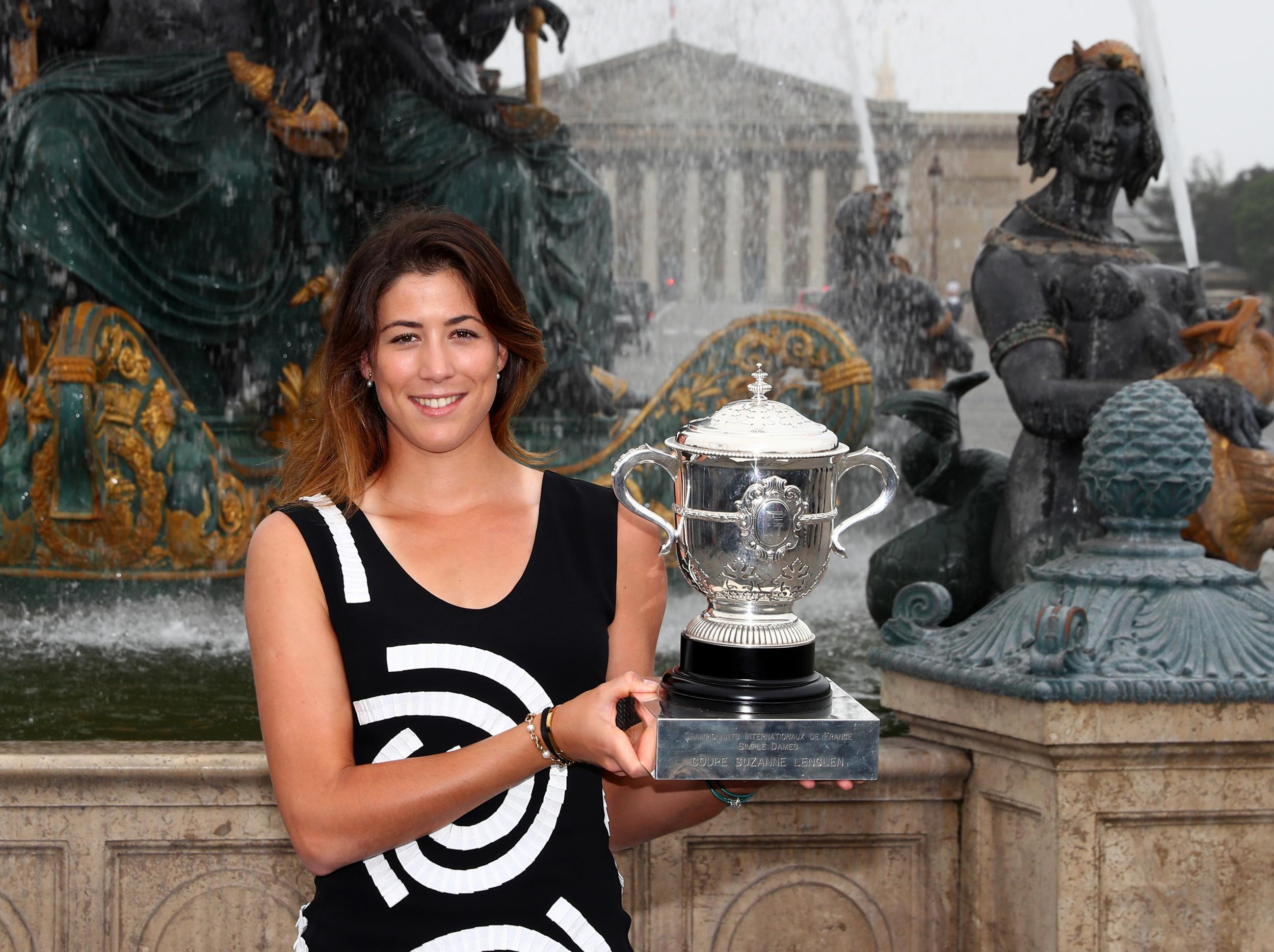 This is Muguruza's second grand slam title after victory in Paris last year