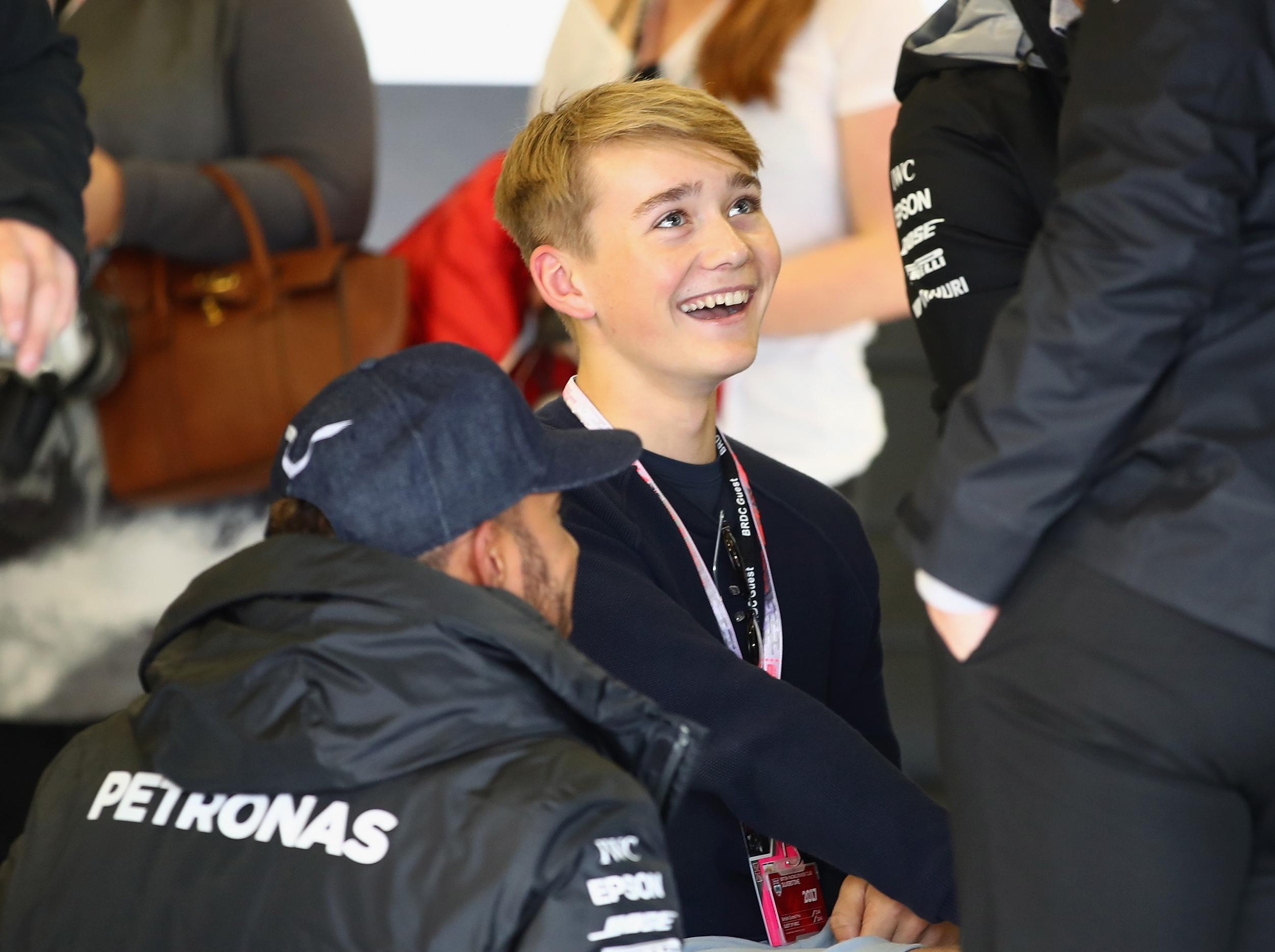 Billy Monger, Hamilton's guest this weekend