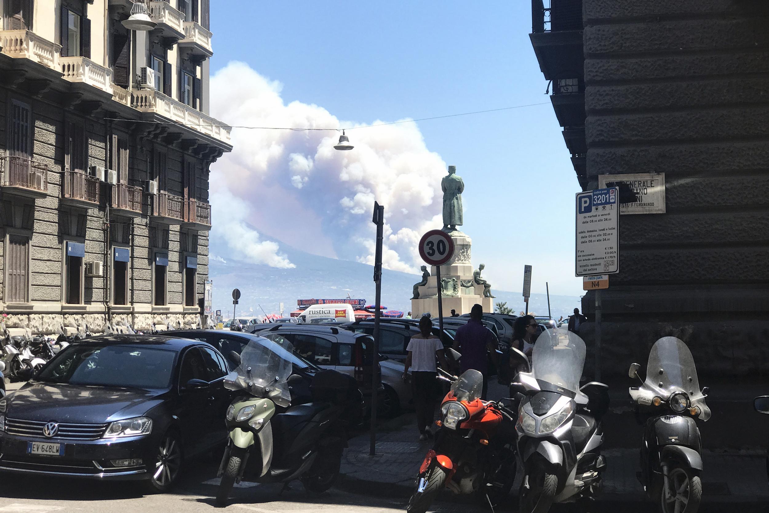 The fires on Vesuvius have dominated the Naples skyline for the past week