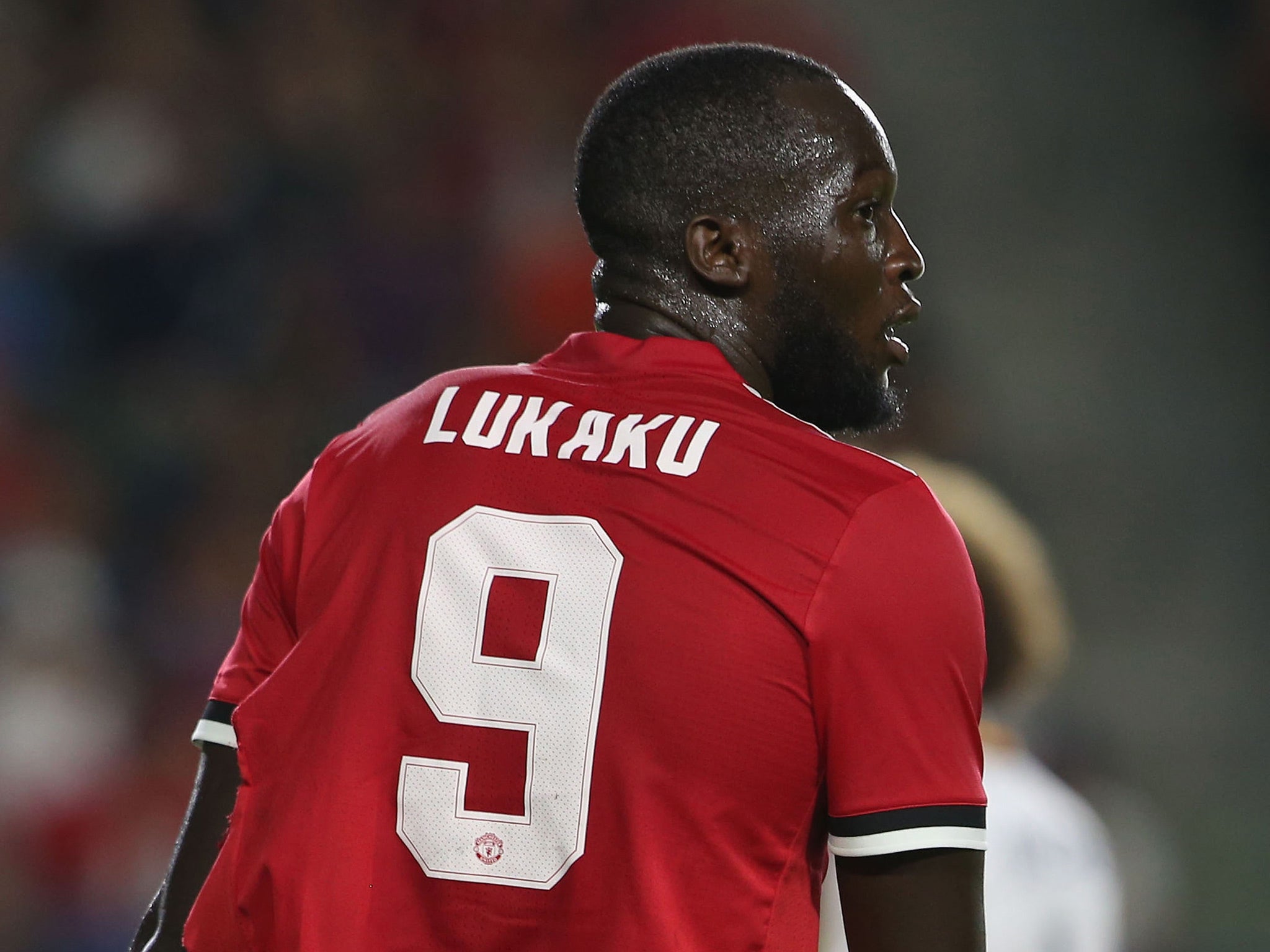 Romelu Lukaku made his first Manchester United appearance on Saturday