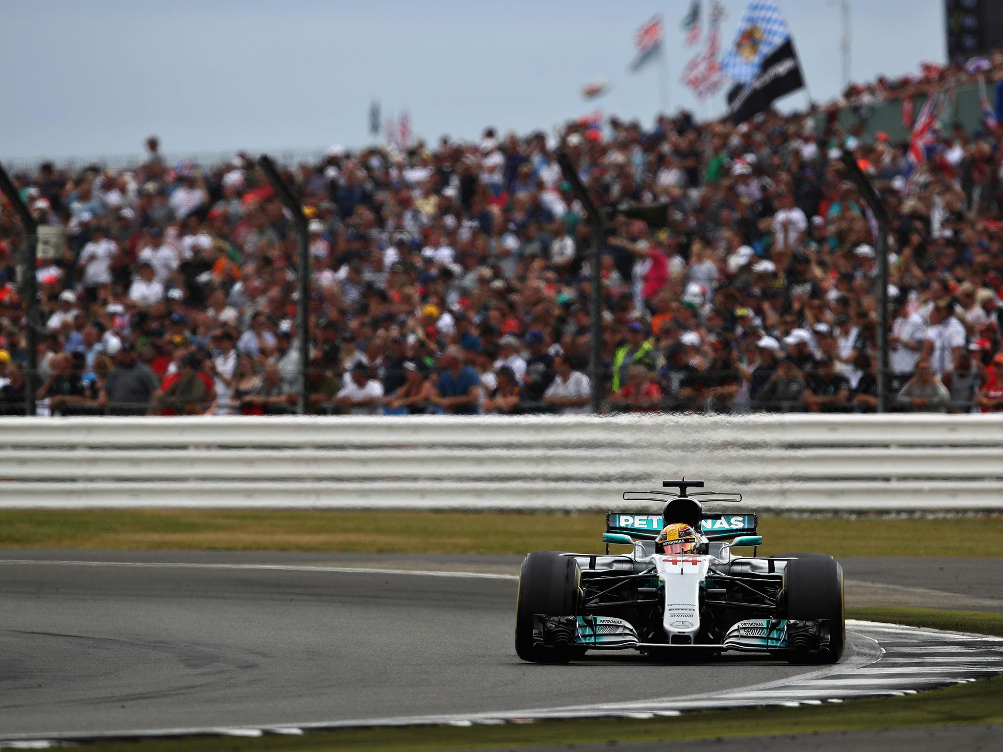 &#13;
Hamilton led every lap of the race in front of his home crowd &#13;