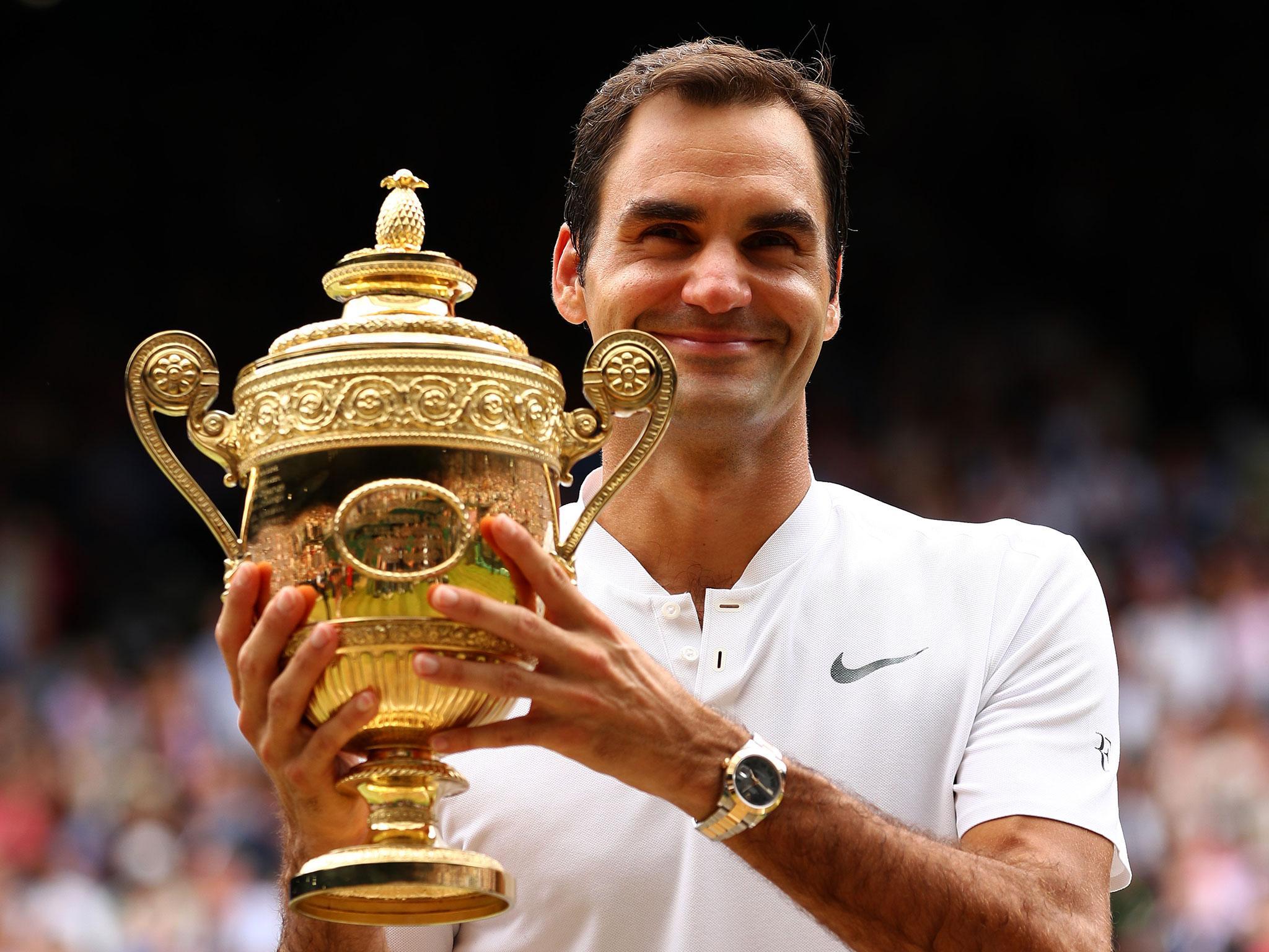 Roger Federer continued his remarkable year with an eighth Wimbledon title