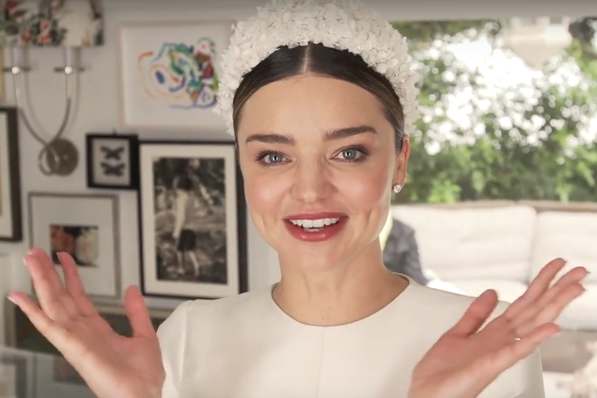 Miranda kerr shop wedding headpiece