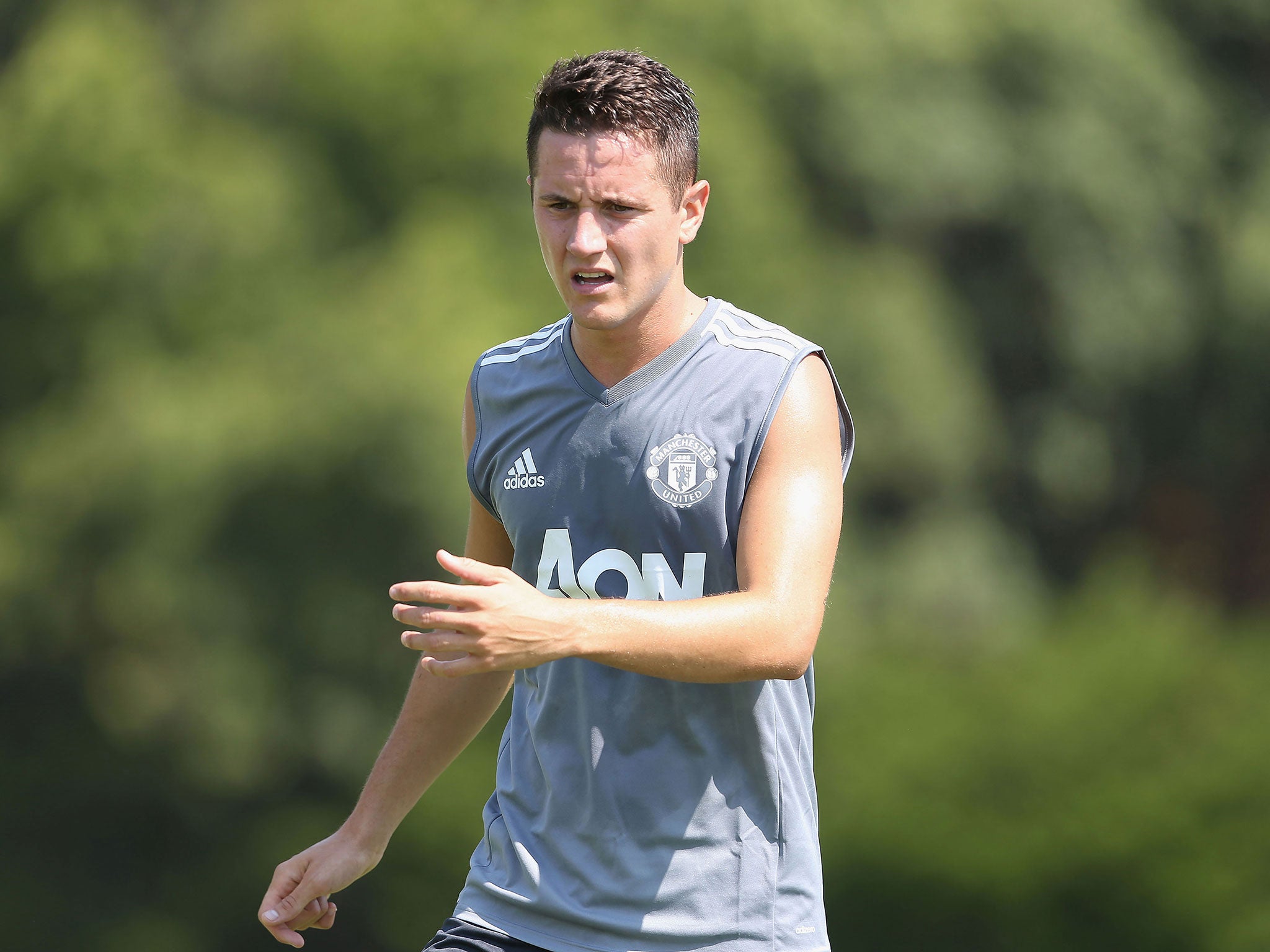 Ander Herrera in pre-season training