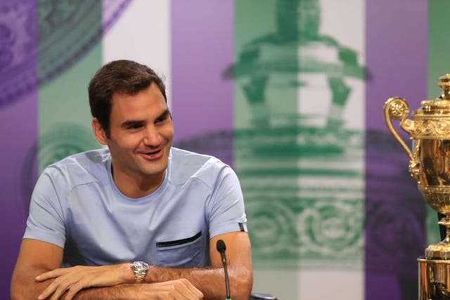 It was the morning after the night before for Roger Federer on Monday