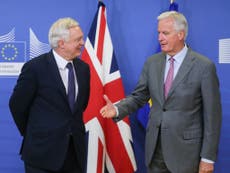 David Davis leaves Brexit talks after less than an hour