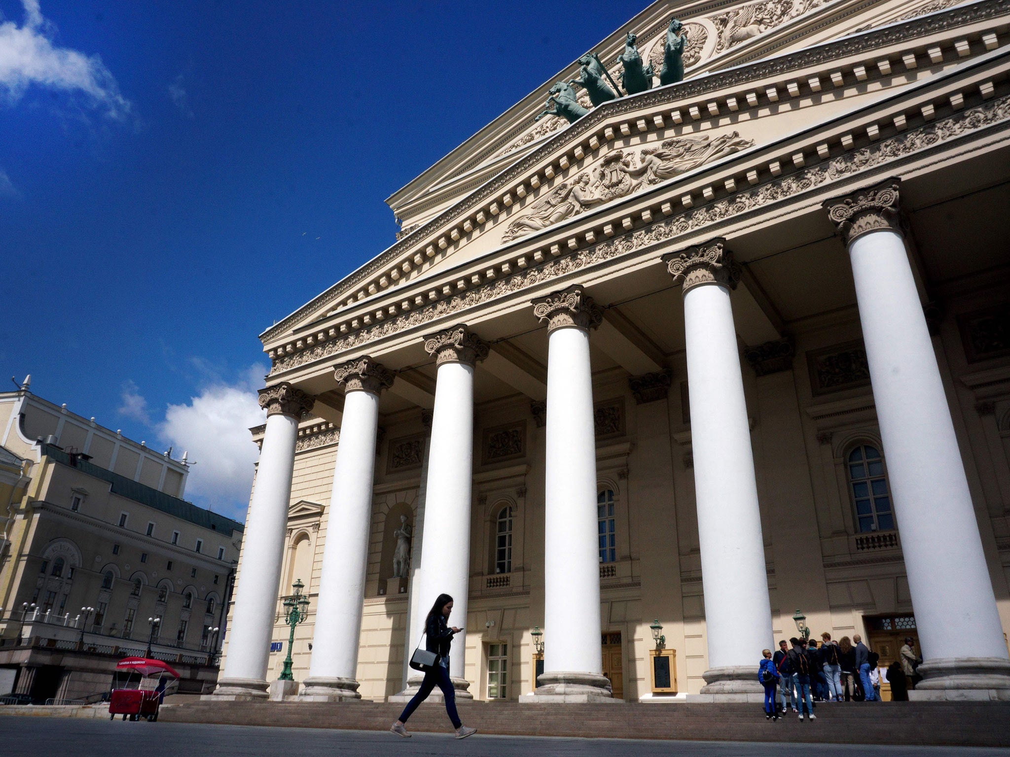 The Bolshoi Theatre in central Moscow (Alexander Nemenov/AFP/Getty)