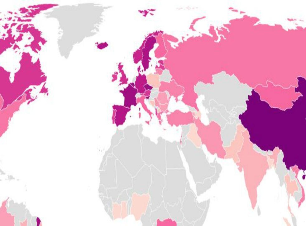 Atheism around the world: Map reveals the least religious countries ...