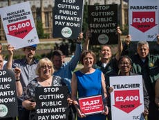 Union leaders threaten to strike over public sector pay cap