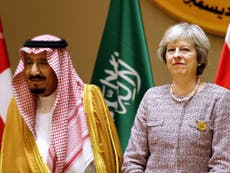 May denies suppressing Saudi Arabia report to protect arms deals