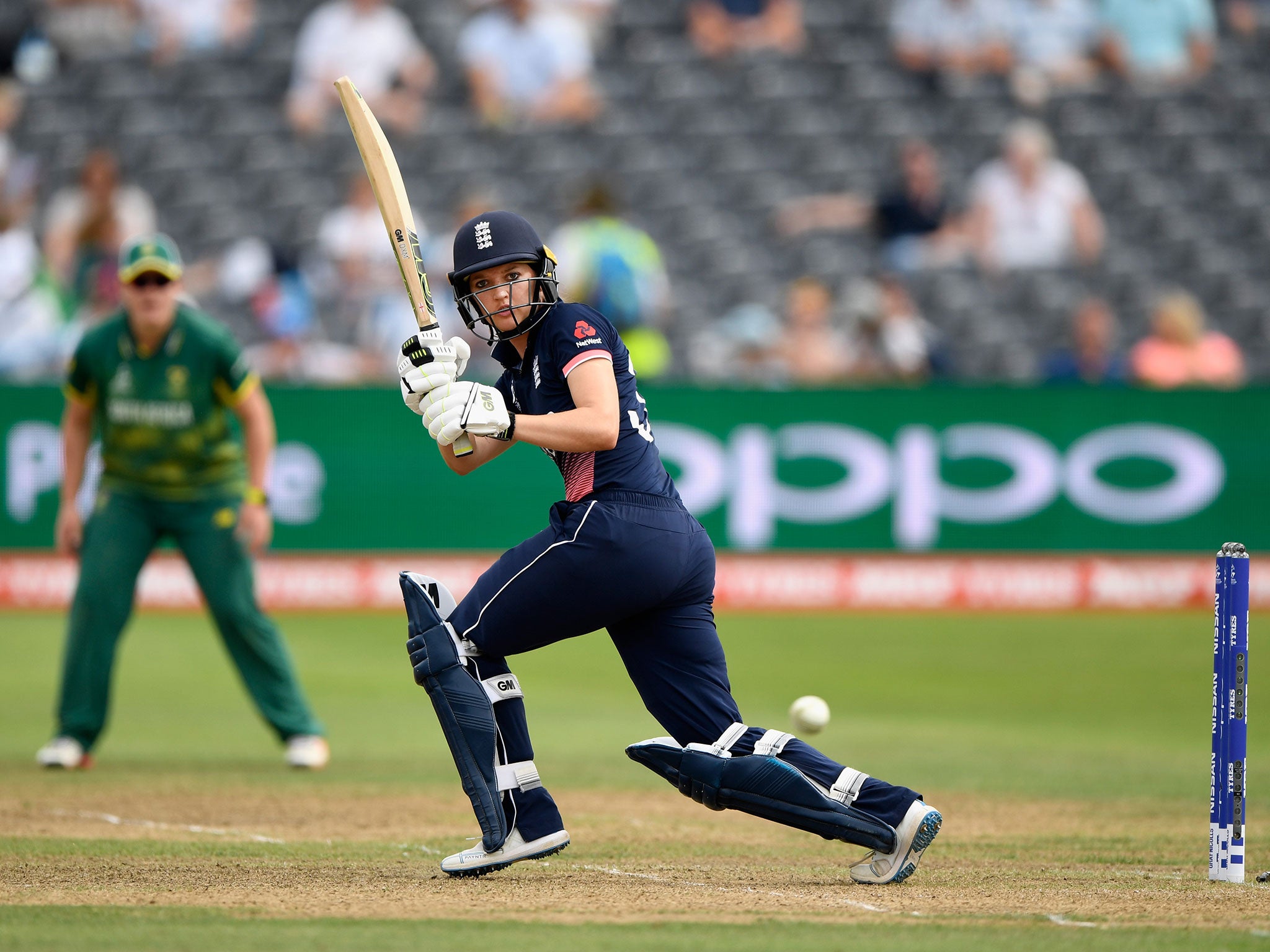 Sarah Taylor in action for England during Tuesday's World Cup semi-final