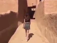 Saudi woman who wore miniskirt in viral video 'has been arrested'